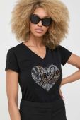 Бавовняна футболка Liu Jo колір чорний (3339048) Бавовняна футболка Liu Jo колір чорний (3339048)