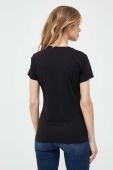 Бавовняна футболка Liu Jo колір чорний (3339106)