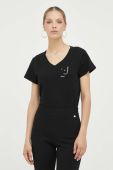 Бавовняна футболка Liu Jo колір чорний (3339207)