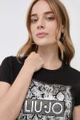 Бавовняна футболка Liu Jo колір чорний (3463969)