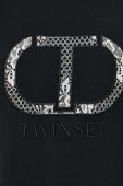 Бавовняна футболка Twinset колір чорний (3524730)