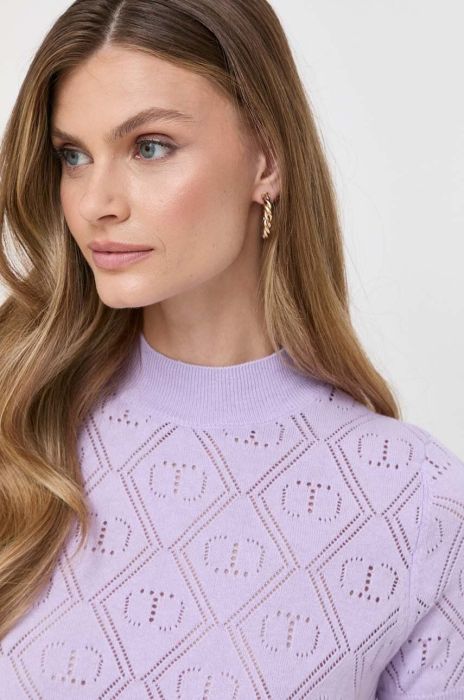 Сорочка Twinset жіночі колір фіолетовий легкий