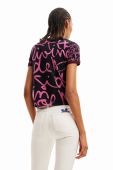 Футболка Desigual жіночий колір рожевий Футболка Desigual жіночий колір рожевий