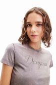Бавовняна футболка Desigual колір сірий (3411985) Бавовняна футболка Desigual колір сірий (3411985)