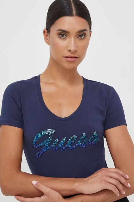 Футболка Guess жіночий колір синій (3501684) Футболка Guess жіночий колір синій (3501684)