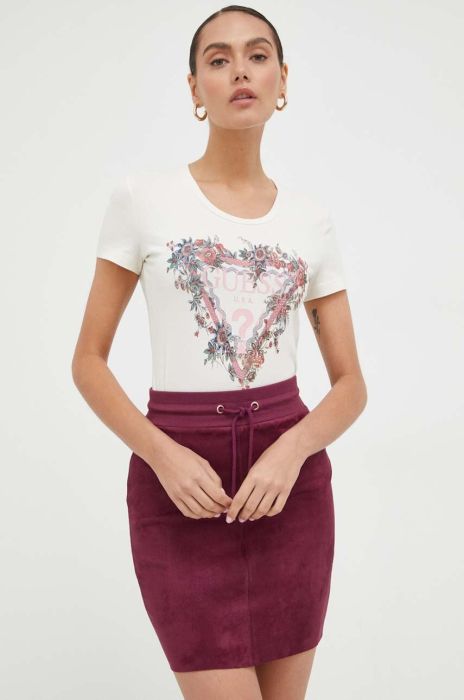 Футболка Guess жіночий колір бежевий (3598908) Футболка Guess жіночий колір бежевий (3598908)