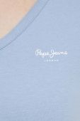 Бавовняна футболка Pepe Jeans колір блакитний (3478385) Бавовняна футболка Pepe Jeans колір блакитний (3478385)