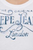 Бавовняна футболка Pepe Jeans Cassidy жіноча колір білий Бавовняна футболка Pepe Jeans Cassidy жіноча колір білий