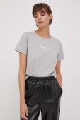 Бавовняна футболка Pepe Jeans жіночий колір сірий (3655759)