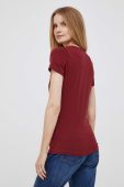 Футболка Pepe Jeans жіночий колір бордовий Футболка Pepe Jeans жіночий колір бордовий