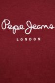 Футболка Pepe Jeans жіночий колір бордовий Футболка Pepe Jeans жіночий колір бордовий