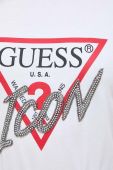 Бавовняна футболка Guess жіночий колір білий