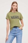 Бавовняна футболка Vans колір зелений (3568866)