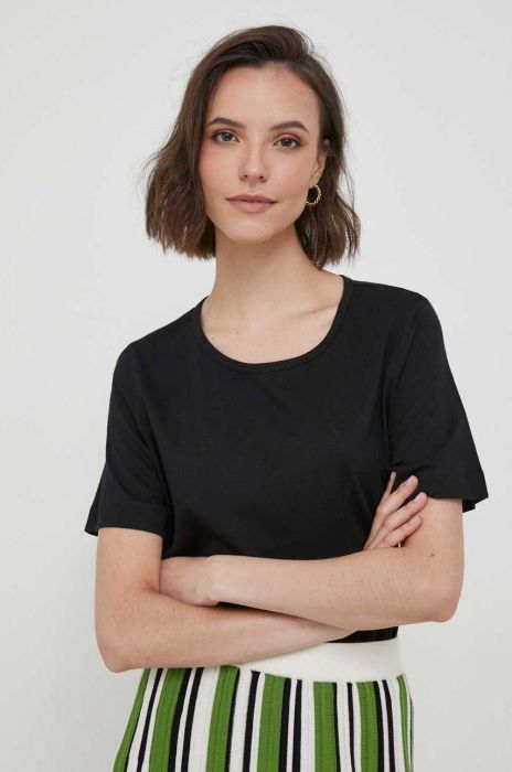 Бавовняна футболка United Colors of Benetton колір чорний (3422318) Бавовняна футболка United Colors of Benetton колір чорний (3422318)