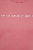 Бавовняна футболка United Colors of Benetton колір рожевий (3373710)