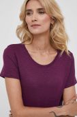 Футболка Sisley жіноча колір фіолетовий Футболка Sisley жіноча колір фіолетовий