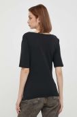 Бавовняна футболка Sisley колір чорний (3560426) Бавовняна футболка Sisley колір чорний (3560426)