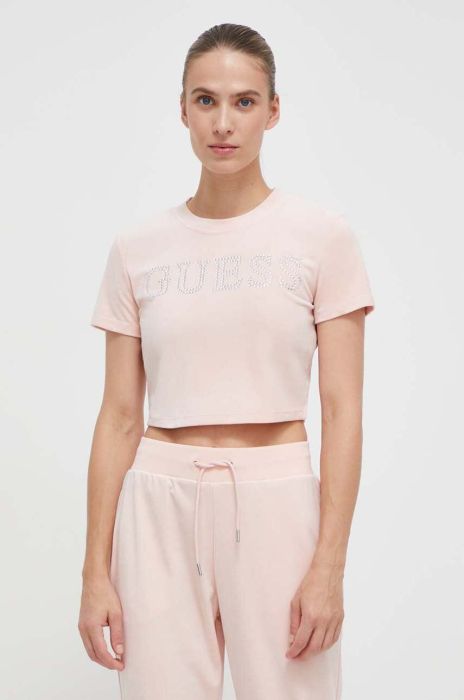 Футболка Guess жіночий колір рожевий (3586437) Футболка Guess жіночий колір рожевий (3586437)
