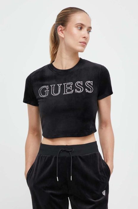 Футболка Guess жіночий колір чорний (3586449)