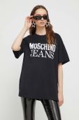 Бавовняна футболка Moschino Jeans колір чорний (3493869) Бавовняна футболка Moschino Jeans колір чорний (3493869)