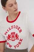 Бавовняна футболка Tommy Hilfiger колір бежевий (3459795) Бавовняна футболка Tommy Hilfiger колір бежевий (3459795)