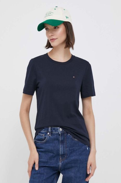 Бавовняна футболка Tommy Hilfiger колір синій (3432717) Бавовняна футболка Tommy Hilfiger колір синій (3432717)