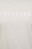 Бавовняна футболка Trussardi колір бежевий