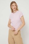 Футболка Tommy Jeans жіночий колір рожевий (3510527)