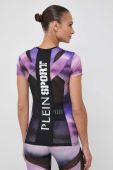 Футболка PLEIN SPORT жіночий колір фіолетовий Футболка PLEIN SPORT жіночий колір фіолетовий