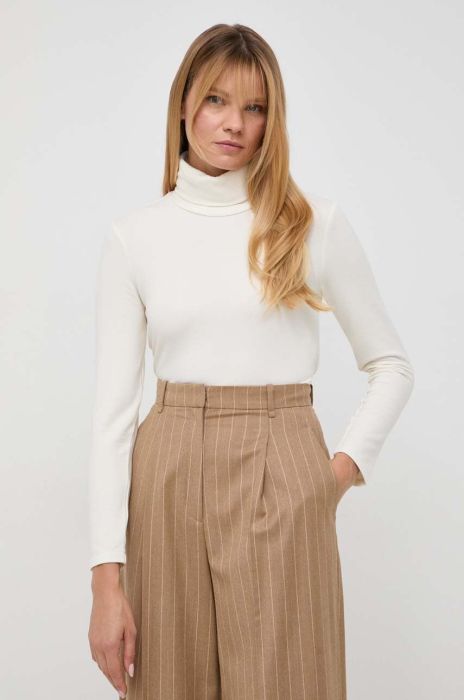 Лонгслів Twinset жіночий колір бежевий гольф Лонгслів Twinset жіночий колір бежевий гольф