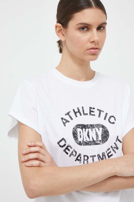 Бавовняна футболка Dkny колір білий (3412046) Бавовняна футболка Dkny колір білий (3412046)