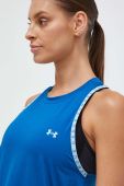 Топ для тренувань Under Armour Knockout Novelty колір блакитний Топ для тренувань Under Armour Knockout Novelty колір блакитний