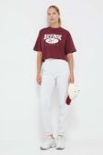 Бавовняна футболка Reebok Classic колір бордовий