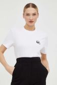 Бавовняна футболка Karl Lagerfeld колір білий (3504960)