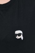 Бавовняна футболка Karl Lagerfeld колір чорний (3504965) Бавовняна футболка Karl Lagerfeld колір чорний (3504965)
