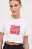 Бавовняна футболка MAX&Co. x Anna Dello Russo жіноча колір білий