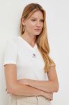 Футболка з домішкою шовку Miss Sixty колір білий