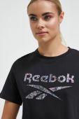 Бавовняна футболка Reebok колір чорний (3586459) Бавовняна футболка Reebok колір чорний (3586459)