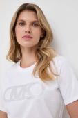 Бавовняна футболка MICHAEL Michael Kors жіночий колір білий Бавовняна футболка MICHAEL Michael Kors жіночий колір білий