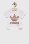 Дитяча бавовняна футболка adidas Originals колір білий (3306367)