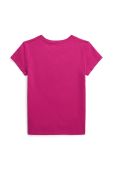 Дитяча бавовняна футболка Polo Ralph Lauren колір рожевий (3443898)