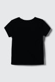 Дитяча бавовняна футболка United Colors of Benetton колір чорний (3391669)