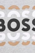 Бавовняна футболка BOSS колір сірий з принтом (3405112) Бавовняна футболка BOSS колір сірий з принтом (3405112)