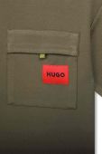 Дитяча футболка HUGO колір зелений однотонний (3513091)