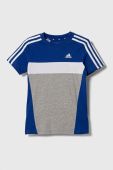 Дитяча бавовняна футболка adidas візерунок колір блакитний (3443930) Дитяча бавовняна футболка adidas візерунок колір блакитний (3443930)