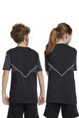 Дитяча бавовняна футболка adidas Originals колір чорний візерунок