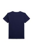 Дитяча бавовняна футболка Polo Ralph Lauren колір синій з принтом (3475088) Дитяча бавовняна футболка Polo Ralph Lauren колір синій з принтом (3475088)