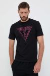 Футболка Guess чоловічий колір чорний з принтом (3310614)