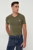 Футболка Guess чоловічий колір зелений однотонний (3313870) Футболка Guess чоловічий колір зелений однотонний (3313870)