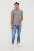 Футболка Guess чоловічий колір сірий однотонний (3313866)